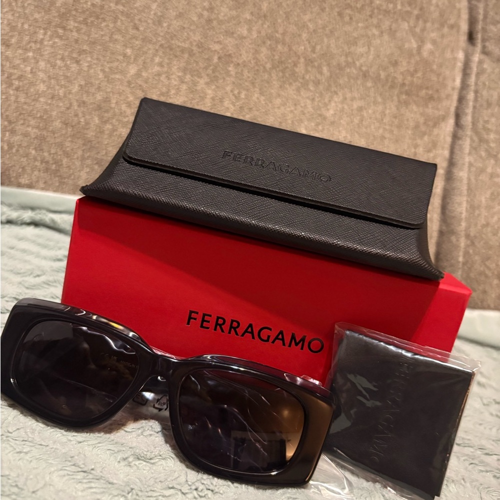 Salvatore Ferragamo Elegant Black Sunglasses